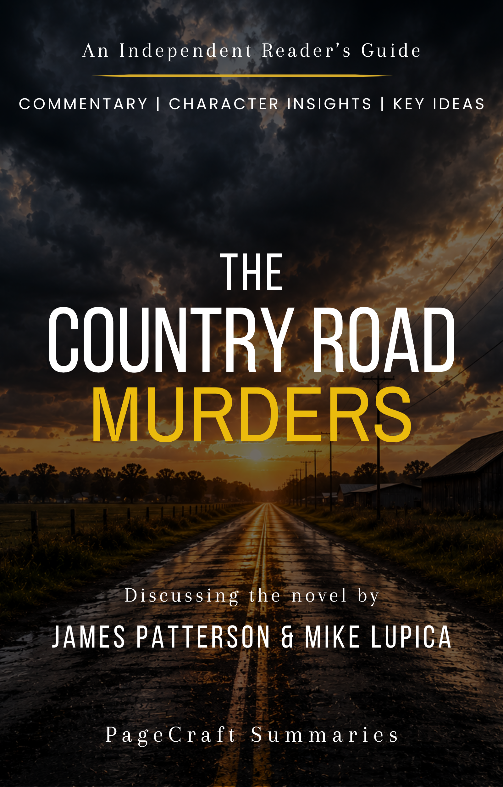 Cover artwork for the PageCraft summary of The Country Road Murders: A Reader's Guide