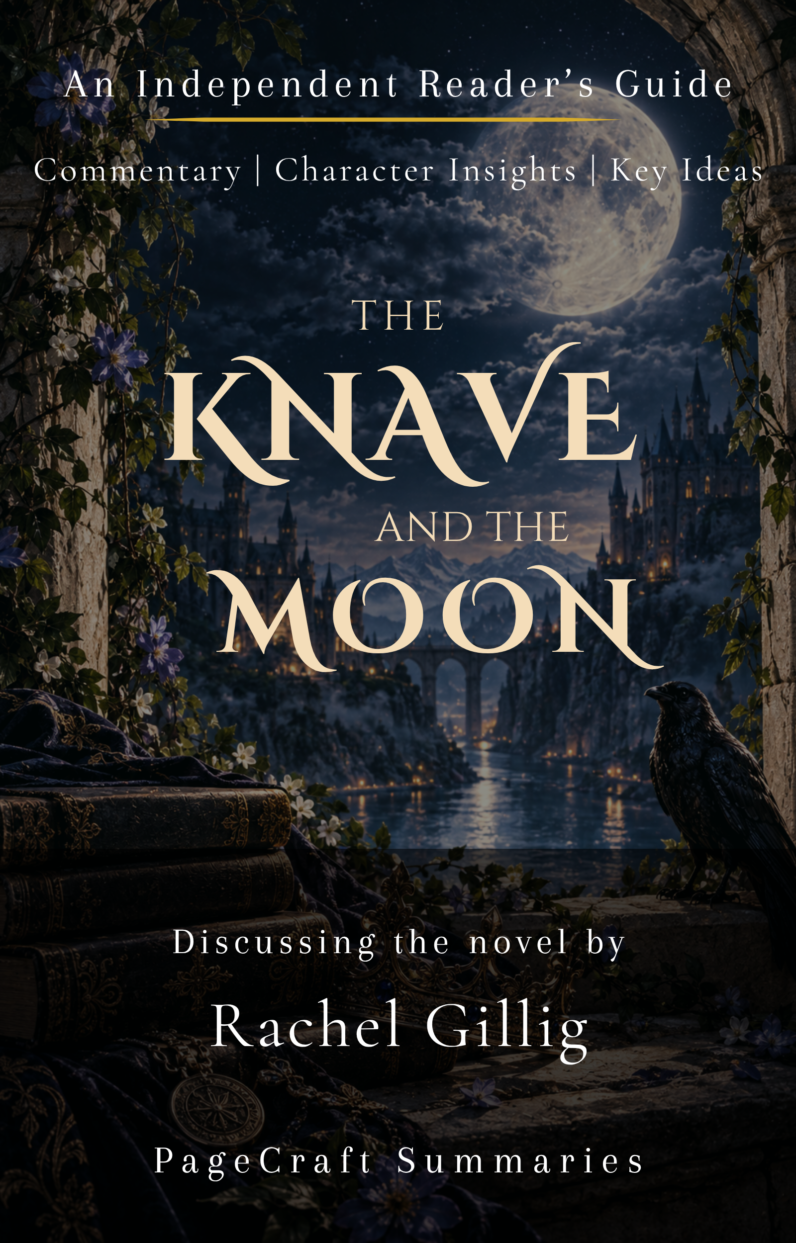 Cover artwork for the PageCraft summary of The Knave and the Moon: A Reader's Guide